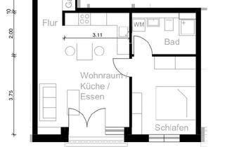 Wohnung mieten in Wesserstr. 5a, 63225 Langen, 2-Zimmer EG Wohnung mit Terrasse – Neubau! 5min bis zu Langen HBF