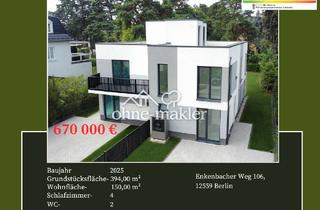 Doppelhaushälfte kaufen in 12559 Berlin, A+, Doppelhaushälfte mit großer Dachterrasse, 150 m², 4 SZ, 2 Bäder, Garten, provisionsfrei