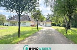 Villa kaufen in 27321 Thedinghausen, Repräsentative Villa mit Einlieger-Gästehaus auf großem Grundstück am Waldrand