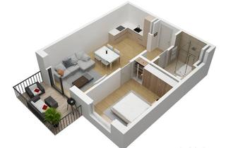 Wohnung kaufen in 74223 Flein, Sonnige 2 Zimmer Wohnung, mit großem Südbalkon-Betreute Seniorenwohnung