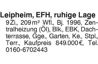 Haus kaufen in 89340 Leipheim, Leipheim EFH, ruhige Lage