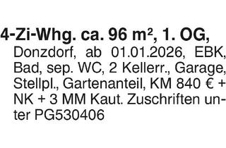Wohnung mieten in 73072 Donzdorf, 4-Zi.-Whg.