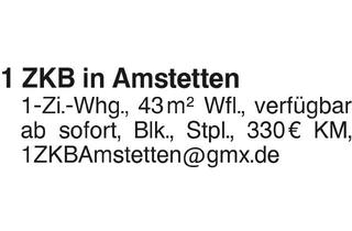 Wohnung mieten in 73340 Amstetten, 1 ZKB in Amstetten