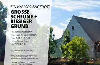 Gewerbeimmobilie kaufen in 85084 Reichertshofen, Große Scheune und Holzstadel mit 4.785 m² Grundstück
