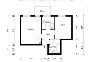 Wohnung kaufen in 86159 Universitätsviertel, Helle 2-Zimmer-Wohnung mit Balkon im Univiertel.