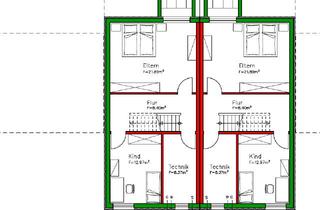 Wohnung kaufen in 74918 Angelbachtal, Moderne Doppelhaushälfte mit zwei Wohneinheiten im Erbbaurecht in Angelbachtal - KFW 40