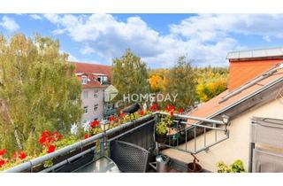 Wohnung kaufen in 99427 Nordstadt, Über den Dächern Weimars: Gepflegte Dachgeschosswohnung mit Balkon, Ausblick und Sonnenlage