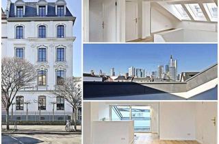 Penthouse mieten in 60594 Sachsenhausen, erstklassige Penthouse-Maisonette im Stilaltbau mit herrlicher Dachterrasse - Nähe Schweizer Platz