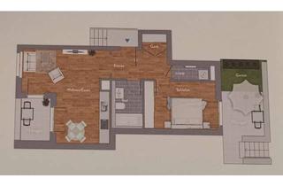 Wohnung mieten in Ludwigstr. 61, 63067 Kaiserlei, Moderne 2-Zimmer Wohnung mit Terrasse und Loggia in Offenbach Stadtmitte
