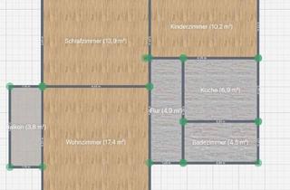 Wohnung mieten in 70771 Leinfelden-Echterdingen, Frisch sanierte 3-Zimmer-Wohnung mit Balkon, beheiztem Büro/Hobbyraum (ca 12qm) & optionaler Garage