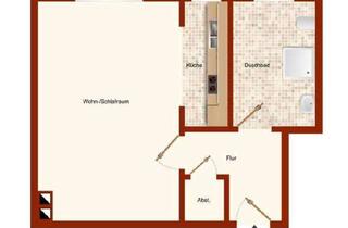 Wohnung mieten in Mürwiker Straße 108, 24943 Fruerlund, Perfekt für Studierende, Auszubildende oder Singles: Helle 1-Zimmer-Wohnung in zentraler Lage