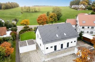 Haus kaufen in 86447 Aindling, Wohnen mit Komfort und Gartenidylle - stilvolles Doppelhaus in ruhiger Lage