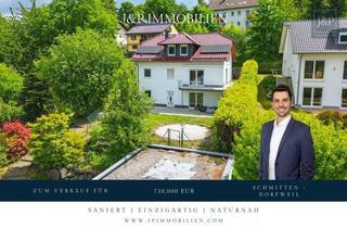 Einfamilienhaus kaufen in 61389 Schmitten, Saniertes & energetisches Einfamilienhaus mit Süd-West Balkon & tollem Blick! (ELW möglich)