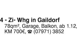 Wohnung mieten in 74405 Gaildorf, 4 Zimmer Wohnung