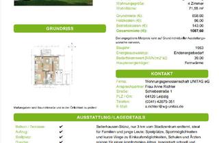 Wohnung mieten in Louis-Fürnberg-Straße, 04318 Leipzig, Moderne 4-Raum-Wohnung im Projekt „Flora“ mit Einbauküche