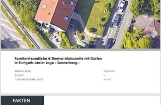 Wohnung kaufen in 71083 Herrenberg, Herrenberg - 4-Zimmer-Maisonette mit Garten in Stuttgart, Sonnenberg