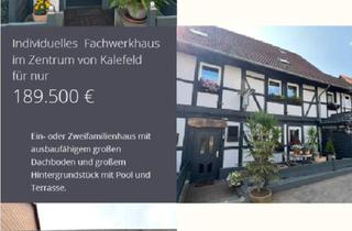 Haus kaufen in 37589 Kalefeld, Kalefeld - Historisches, individuelles Fachwerkhaus in Kalefeld *ohne Makler