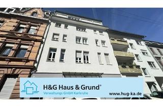 Wohnung kaufen in 76135 Weststadt, Vermietete Dachgeschosswohnung mit 4 Zimmern und herrlichem Balkon in gefragter Weststadtlage