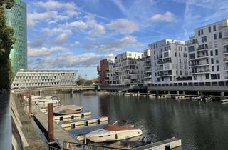 Wohnung kaufen in Bachforellenweg 14, 60327 Gutleutviertel, Provisionsfreie Kapitalanlage mit Mainblick! Lichtdurchflutete 2-Zi.-Oase mit Südbalkon im Westhafen