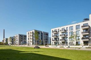 Wohnung kaufen in Hildegard-Knef-Straße 101, 40549 Heerdt, Familienoase mit Balkon in grüner Umgebung: Moderne 4 Zimmer mit zwei Bädern