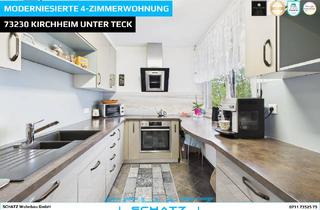 Wohnung kaufen in 73230 Kirchheim, Modernisierte 4-Zi-Wohnung mit Balkon und Aufzug in Kirchheim unter Teck