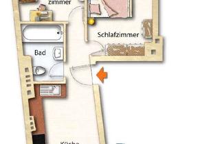 Wohnung mieten in 34121 Wehlheiden, Helle 2-Zimmer-Wohnung in Kassel-Wehlheiden mit gemütlicher Loggia in ruhiger Lage