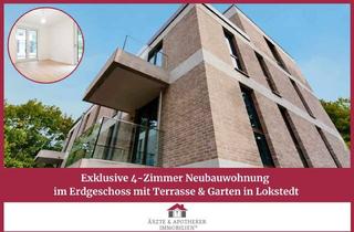Wohnung mieten in 22529 Lokstedt, Exklusive 4-Zimmer Neubauwohnung im Erdgeschoss mit Terrasse & Garten in Lokstedt