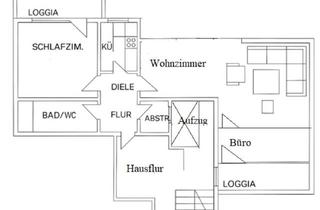 Wohnung mieten in Lessingstraße 1A, 61231 Bad Nauheim, 3 Zimmer Whg. nähe Kurpark in Bad Nauheim, renoviert, 2 Balkone