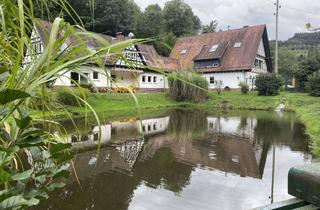 Haus kaufen in Wäldenstrasse 23 B + C, 77704 Oberkirch, Einzigartige Sonderimmobilie, idyllisches Anwesen am Badesee, Wäldchen und Bachlauf