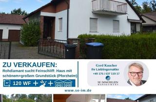 Haus kaufen in 75181 Buckenberg, Rohdiamant benötigt Feinschliff! Haus mit schönem Grundstück und großer Hofeinfahrt im Hagenschieß.