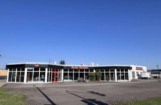 Gewerbeimmobilie mieten in 07546 Gera, Autohaus/Pavillion mit separater Werkstatt in direkter Lage an der Bundesstraße B92