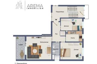 Wohnung kaufen in Heidelbergerstraße, 63110 Rodgau, Schöne 3-Zimmer-Wohnung mit tollem Blick und idealem Schnitt – renovierungsbedürftig