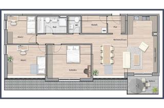 Wohnung kaufen in 70771 Leinfelden-Echterdingen, NEUBAU 4 Zimmer DG-Wohnung - Zentrales Wohnen - KfW 40 QNG gefördert!