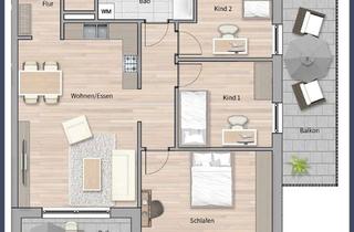 Wohnung kaufen in 70771 Leinfelden-Echterdingen, NEUBAU 4 Zimmer OG-Wohnung - Zentrales Wohnen - KfW 40 QNG gefördert!