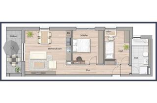 Wohnung kaufen in 70771 Leinfelden-Echterdingen, NEUBAU 2 Zimmer OG-Wohnung - Zentrales Wohnen - KfW 40 QNG gefördert!