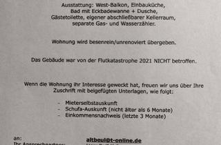 Wohnung mieten in 53474 Bad Neuenahr-Ahrweiler, Helle 2-Zimmer Maisonette-Wohnung mit Balkon in Bad Neuenahr