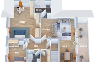 Wohnung mieten in Am Nelkenberg, 56745 Weibern, Helle 3,5-Zimmer DG mit Klimaanlagen, Balkon ideal als Ferienwohnung/Jägerwohnung in Weibern