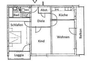 Wohnung kaufen in 90441 Nürnberg, Nürnberg - Wohnung ca. 85qm 2 Balkone 3 Zimmer + Abstellraum