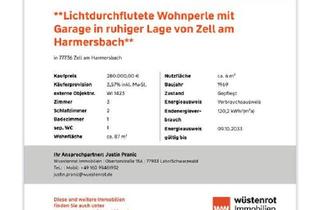 Wohnung kaufen in 77736 Zell, Zell am Harmersbach - Wohnperle mit Garage in Zell am Harmersbach