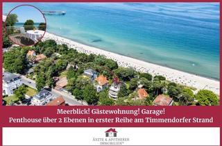 Penthouse kaufen in 23669 Timmendorfer Strand, Meerblick! Gästewohnung! Garage!Penthouse über 2 Ebenen in erster Reihe am Timmendorfer Strand