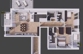 Wohnung kaufen in Goethestraße 2/1, 69115 Weststadt, Besonderer Dachterrassen-Wohntraum im Goethe-Quartier West, Heidelberg