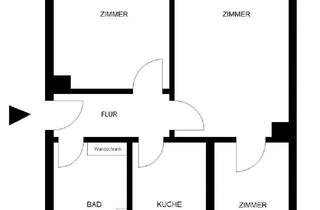 Wohnung mieten in Weinbergweg 16, 06484 Quedlinburg, Sanierte 3-Raum-Whg. in ruhiger, grüner Lage