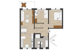 Wohnung mieten in Pappelweg, 08060 Marienthal, Hochwertig sanierte Wohnung mit großer Küche und Abstellraum zu vermieten