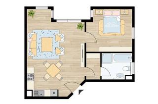Wohnung mieten in 63454 Hanau, Schöne Single-Wohnung in Hanau-Mittelbuchen mit Balkon