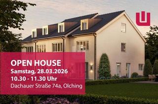 Haus kaufen in 82140 Olching, KfW40-Niedrigenergiehaus in ökologischer Bauweise - naturnah! Innenausbau hat begonnen!