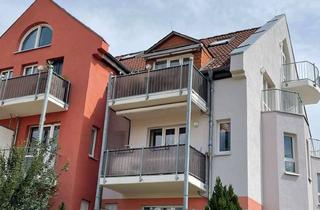 Wohnung kaufen in 09669 Frankenberg, Maisonette-Wohnung (ca. 92 qm), 5 Balkone, TG-Stellplatz, zukunftssichere Heizung, bezugsfrei