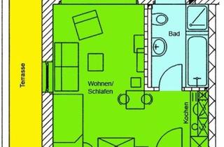 Wohnung mieten in 01877 Bischofswerda, Bezaubernde Wohnung mit großer Terrasse! Ideal für Singles!