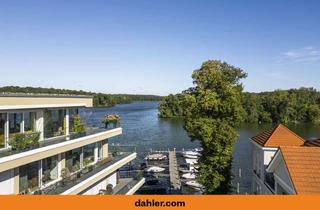 Penthouse kaufen in 14476 Neu Fahrland, Exklusives Penthouse in erster Wasserlage mit Bootsanleger, Seepanorama, Kamin, Pool, Sauna, Fitness