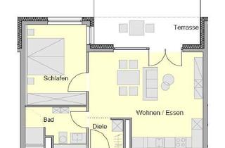 Wohnung mieten in Bleichgartenstraße, 73431 Aalen, 2-Zimmer Wohnung mit Terrasse und Gartenanteil in Aalen