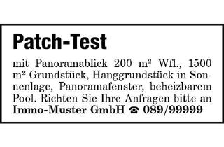Haus kaufen in 85435 Erding, Patch-Test